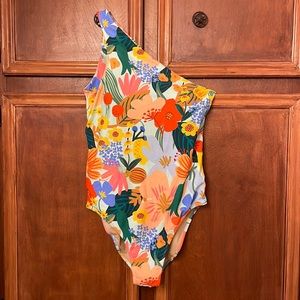 Rifle Paper Co. x Summersalt Ruched Sidestroke one piece swimsuit